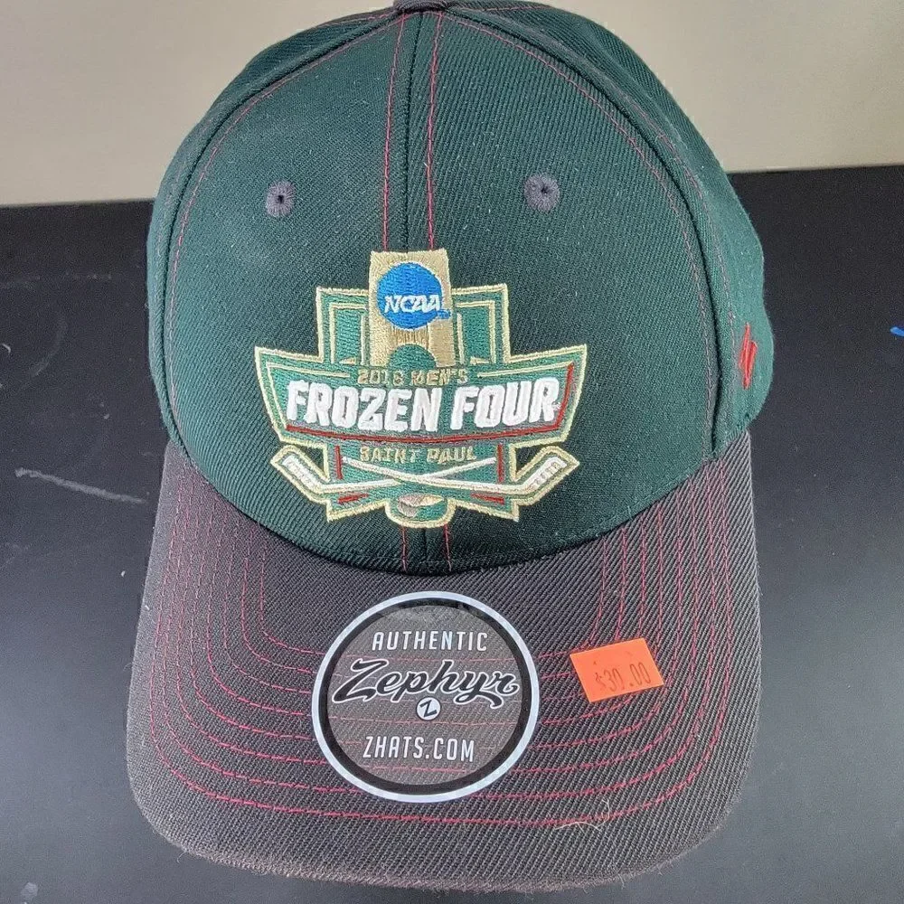 Frozen Four 2018 Green Snapback Hat by Zephyr